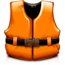 Help, life vest, orange, rescue, support icon